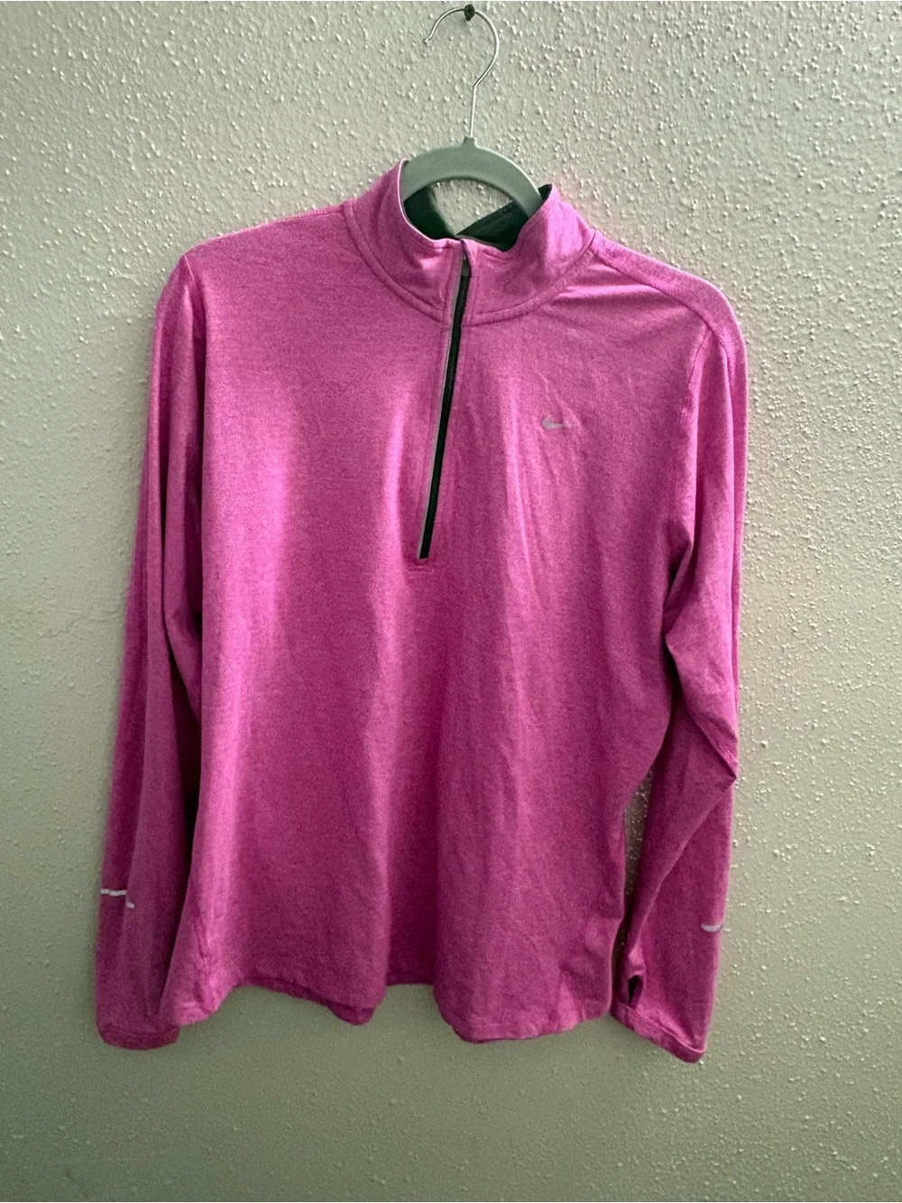 Nike Pink Dri-FIT Running Quarter-Zip Pullover